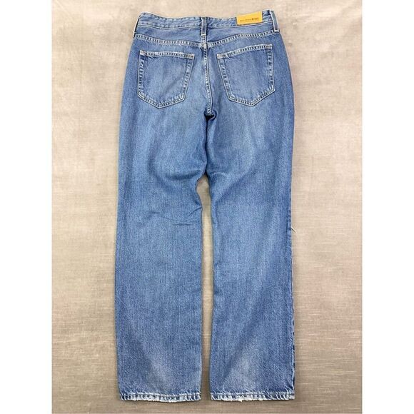 BIG STAR Jeans Women’s 32 Blue High Rise Distressed Straight Leg Baggy Loose - Picture 3 of 11